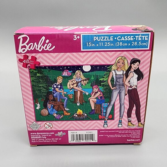 Barbie Camping Puzzle 48pc 15"x11.25" Mattel New Sealed 3+ Kids Gift Toy - Picture 2 of 3